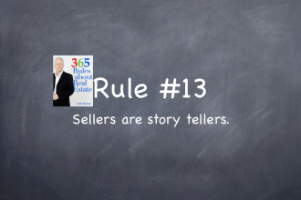 Rule #13: Sellers are story tellers.