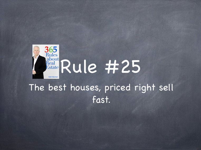 Rule #25: The best houses, priced right sell fast.